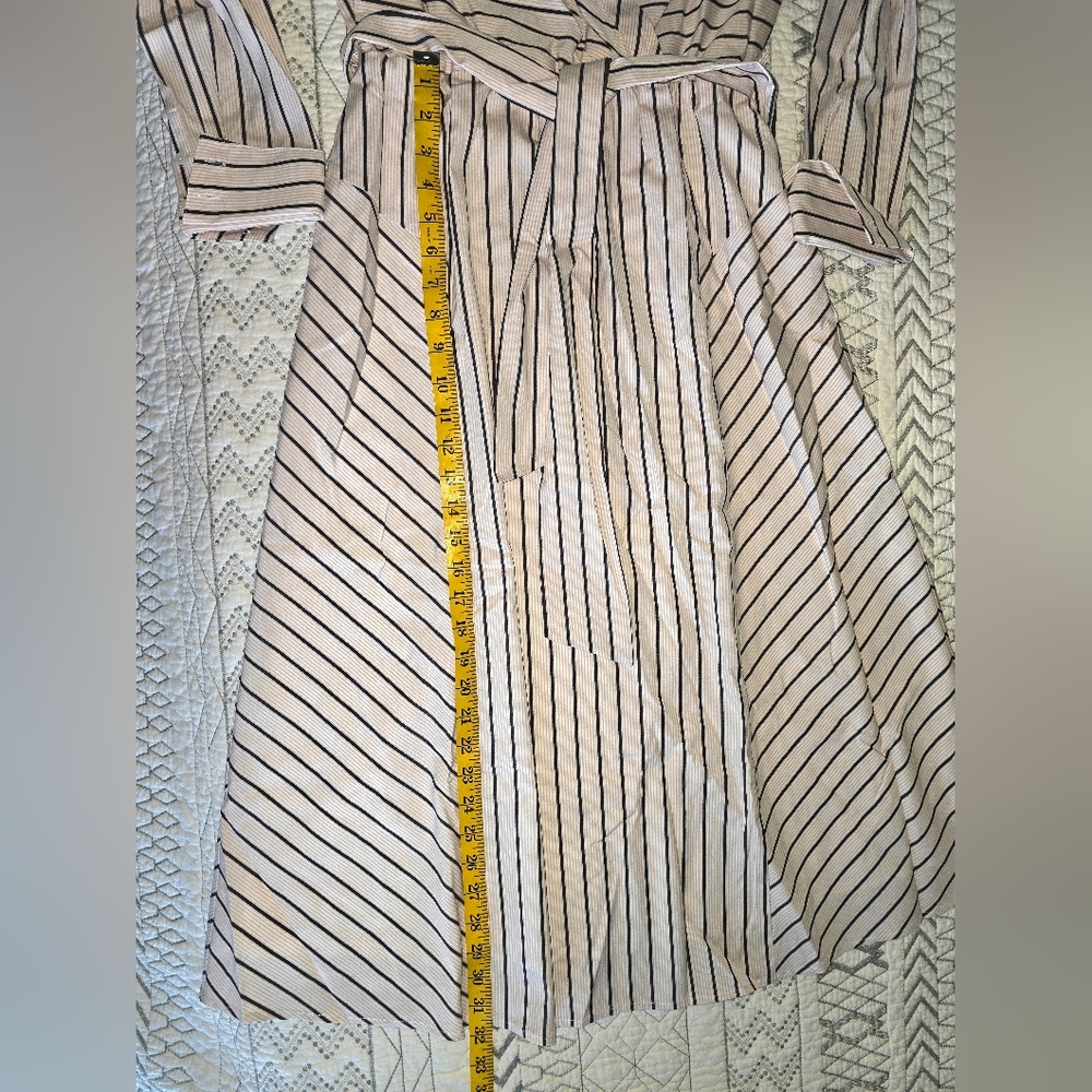 White House Black Market Striped Long Sleeve Dress Sz 6 - Picture 5 of 7
